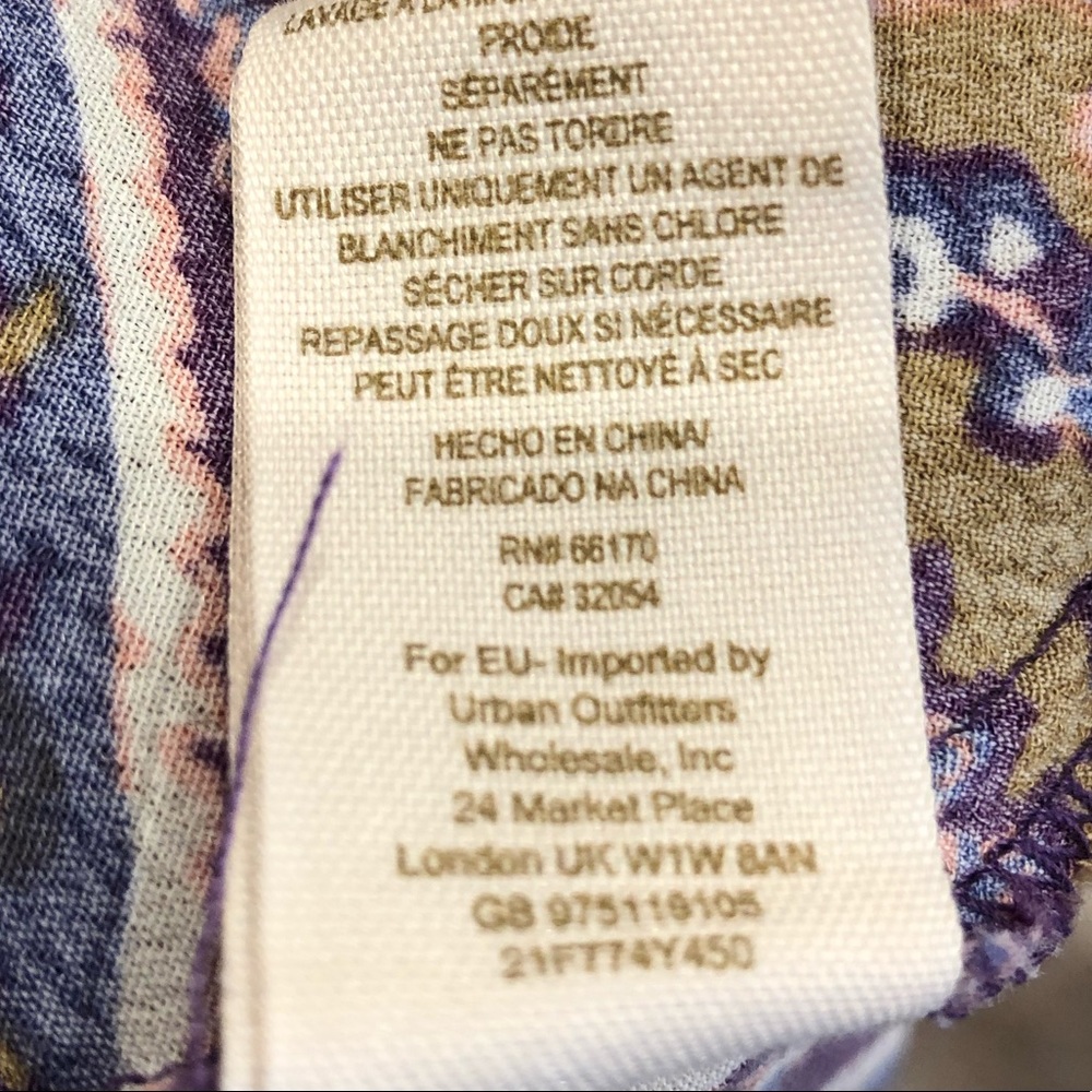Free People paisley print summer dress size 4 - Picture 4 of 5
